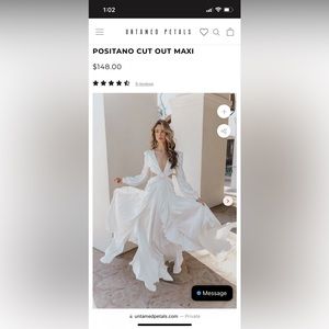 Untamed petals wedding event dress